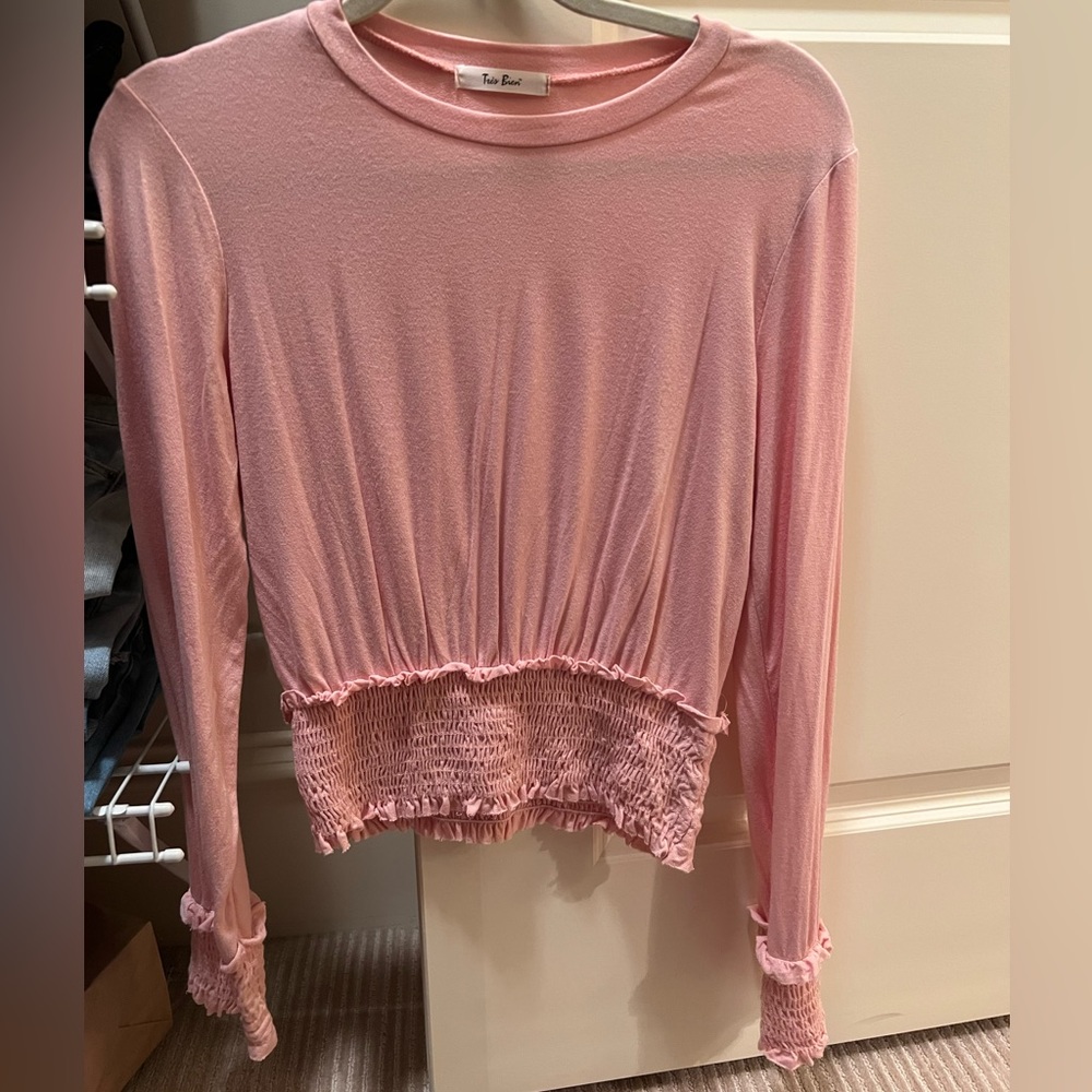 Smocked detailed blouse
